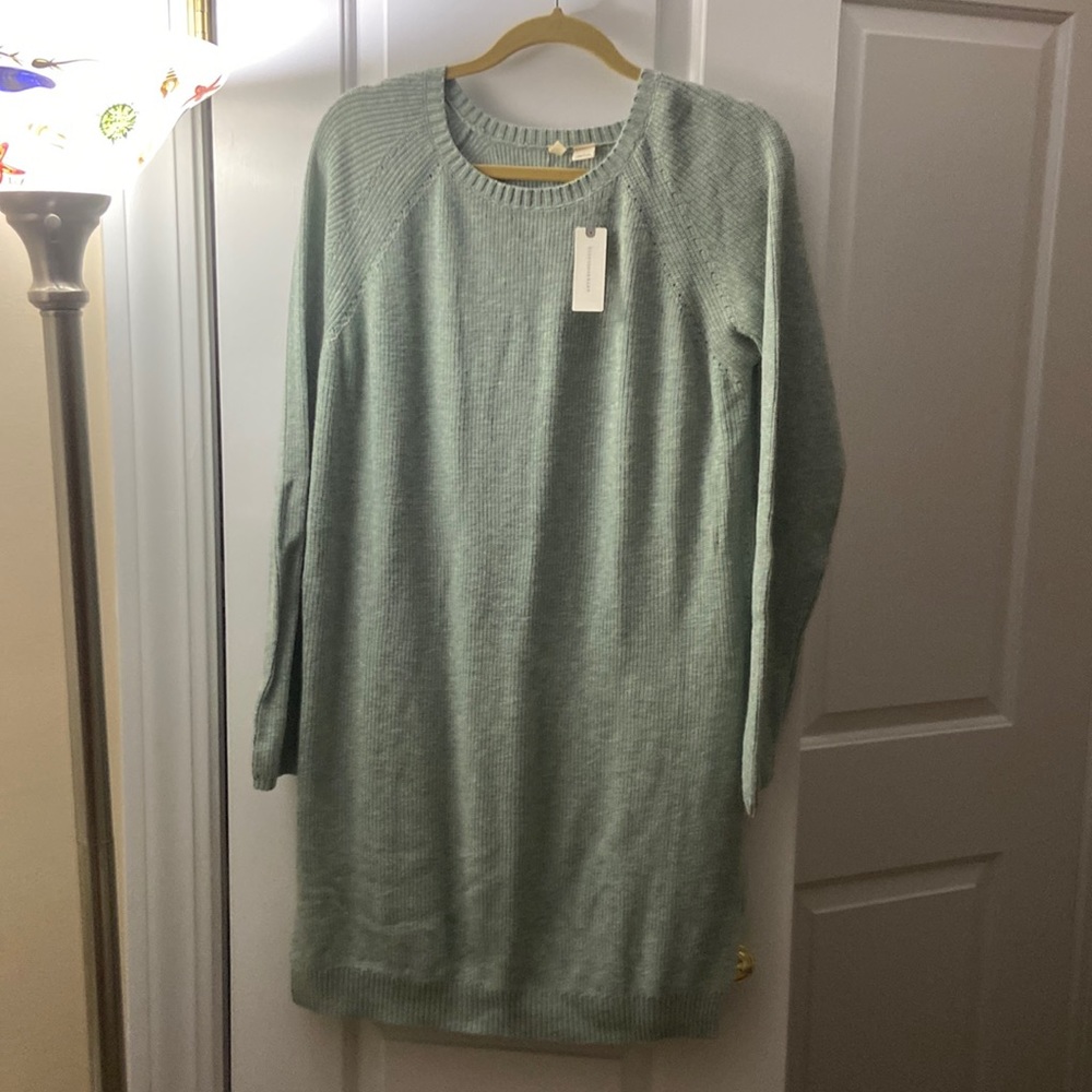 Anthropologie long sweater, seaform, L, NWT